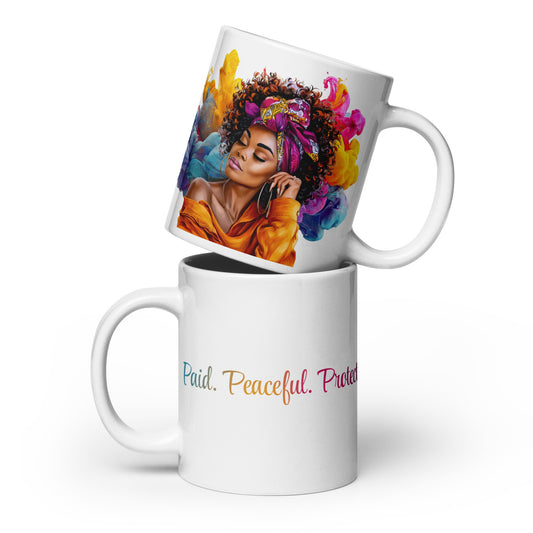 Rich AunTEA Mug | Paid. Peaceful. Protected.