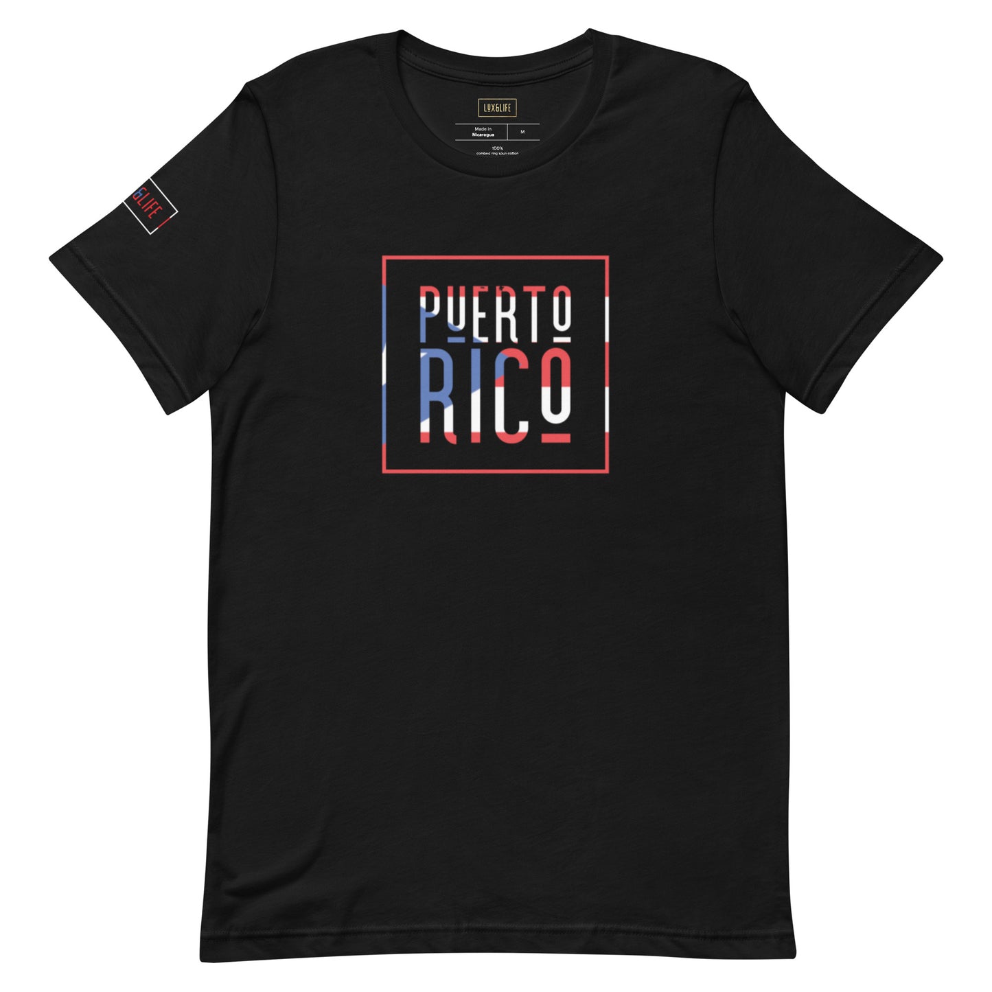 Lux&Life 'Rep Ya Flag' T-Shirt - Puerto Rico