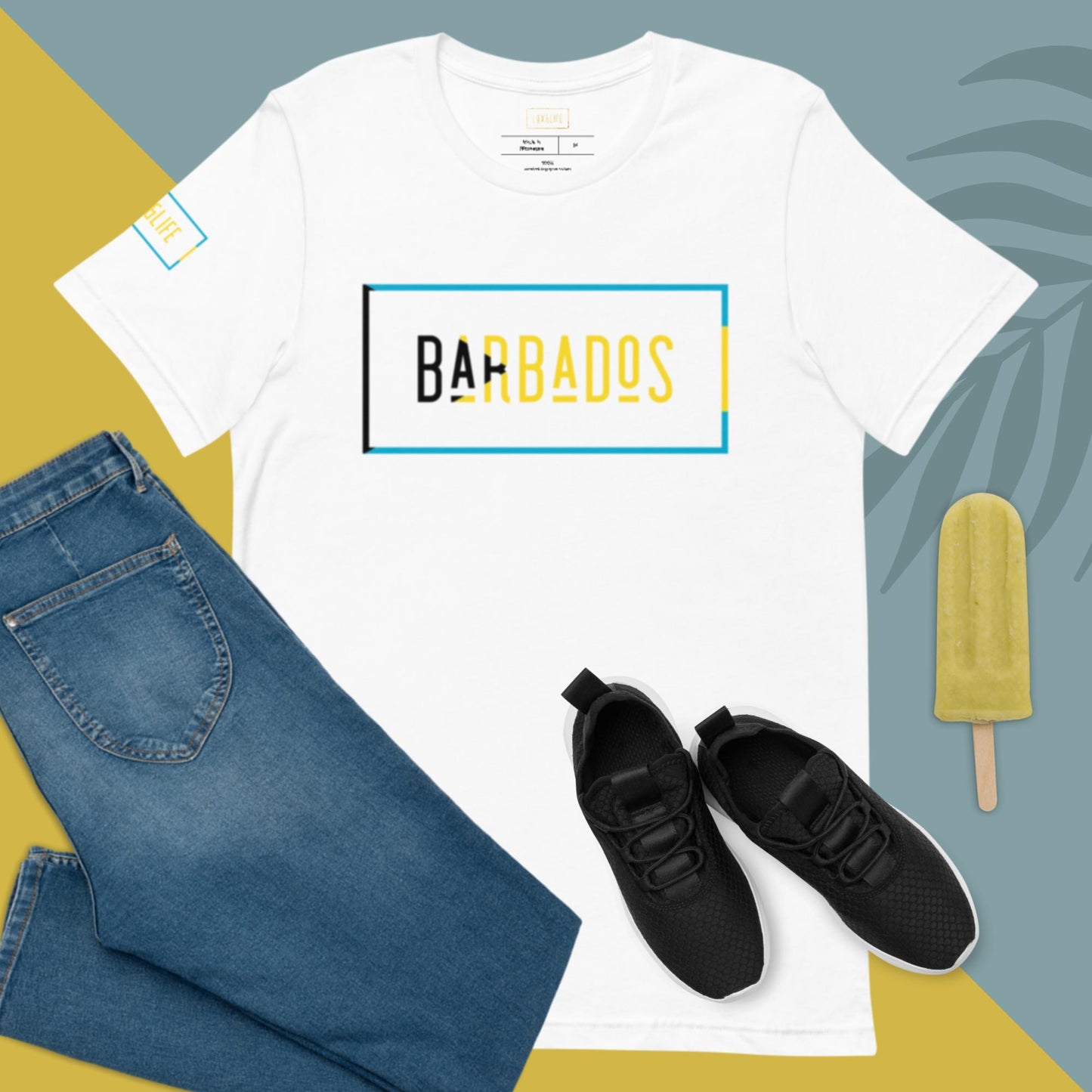 Lux&Life 'Rep Ya Flag' T-Shirt - Barbados