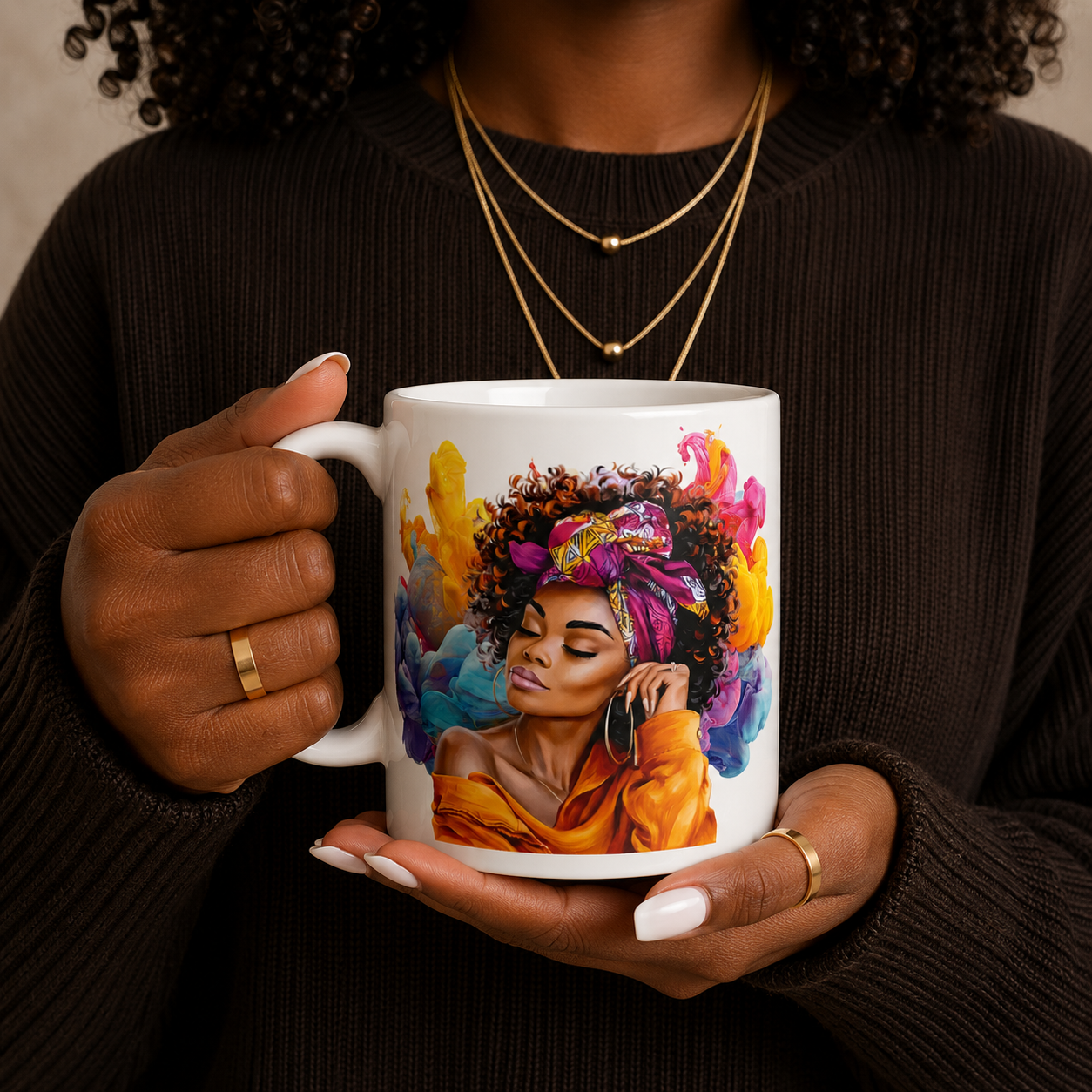 Rich AunTEA Mug | Paid. Peaceful. Protected.