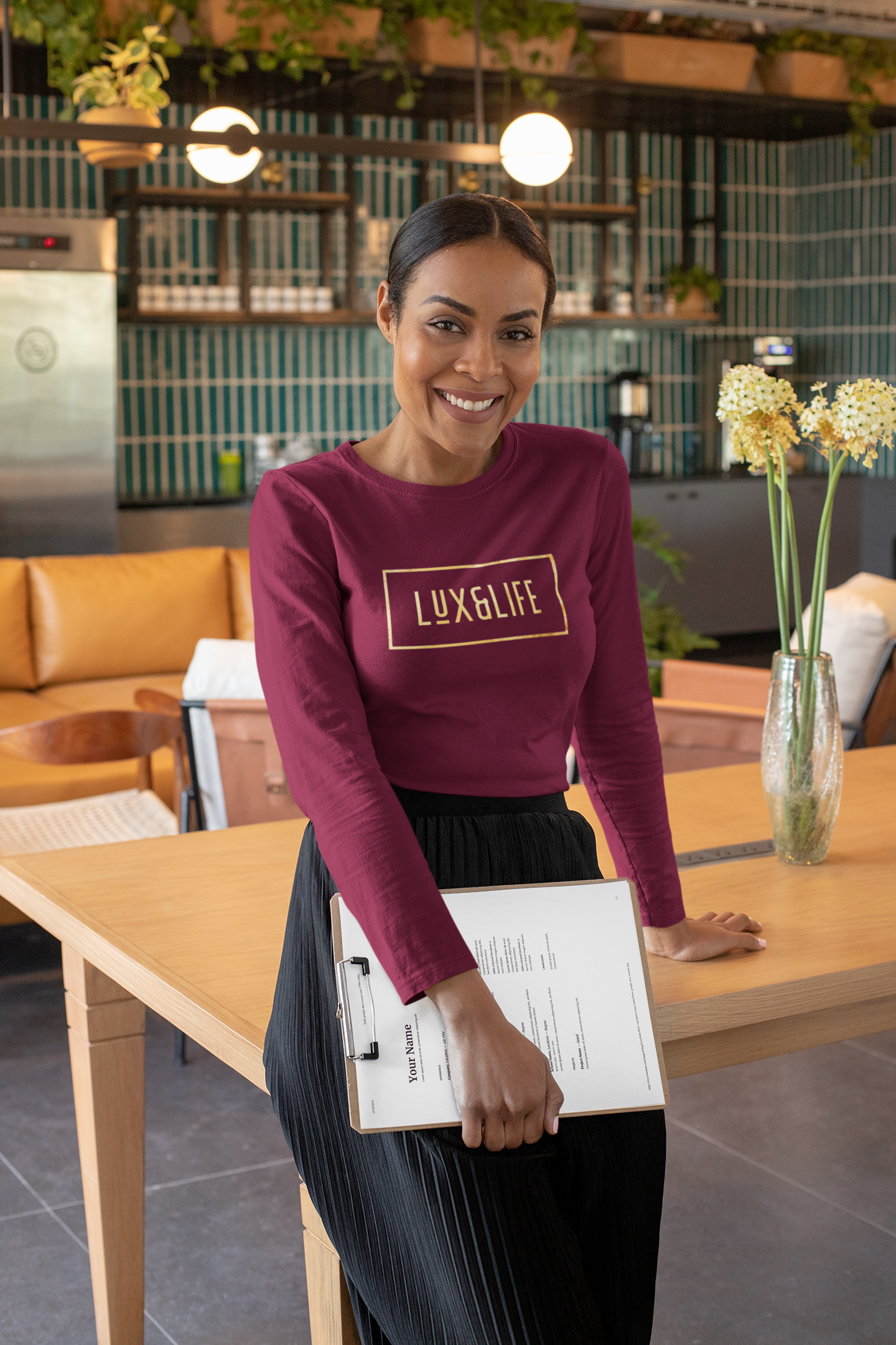 Lux&Life Signature Long Sleeve Tee - Unisex