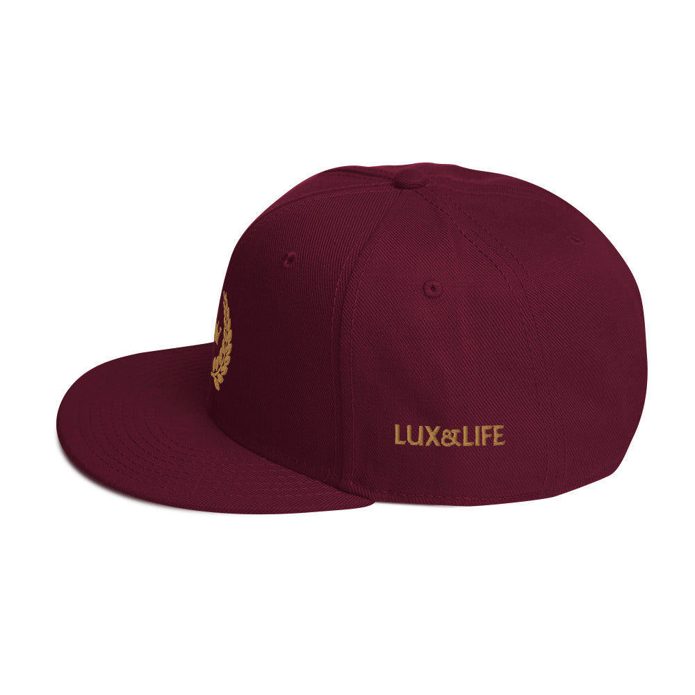 Lux&Life Crest Snapback Hat