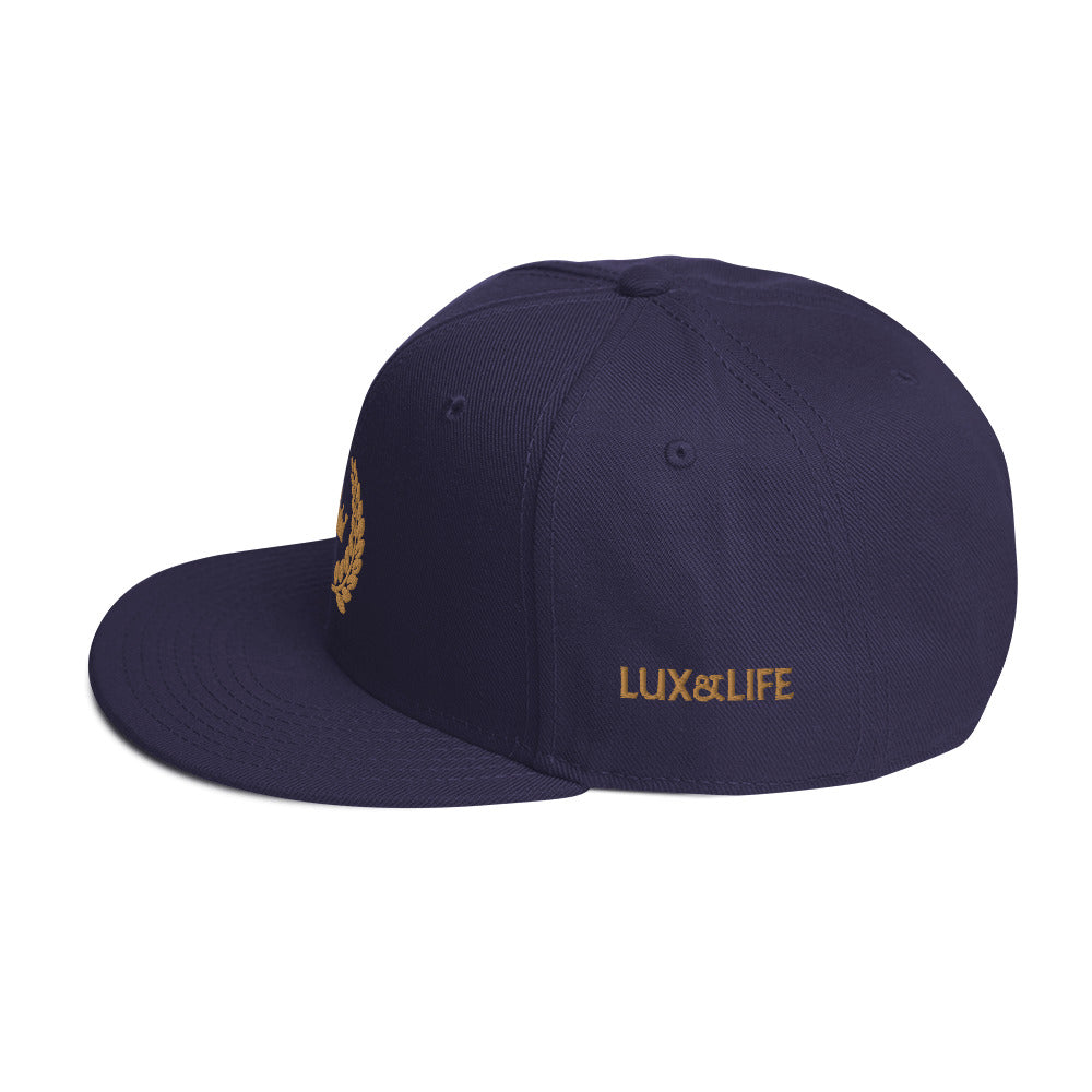 Lux&Life Crest Snapback Hat