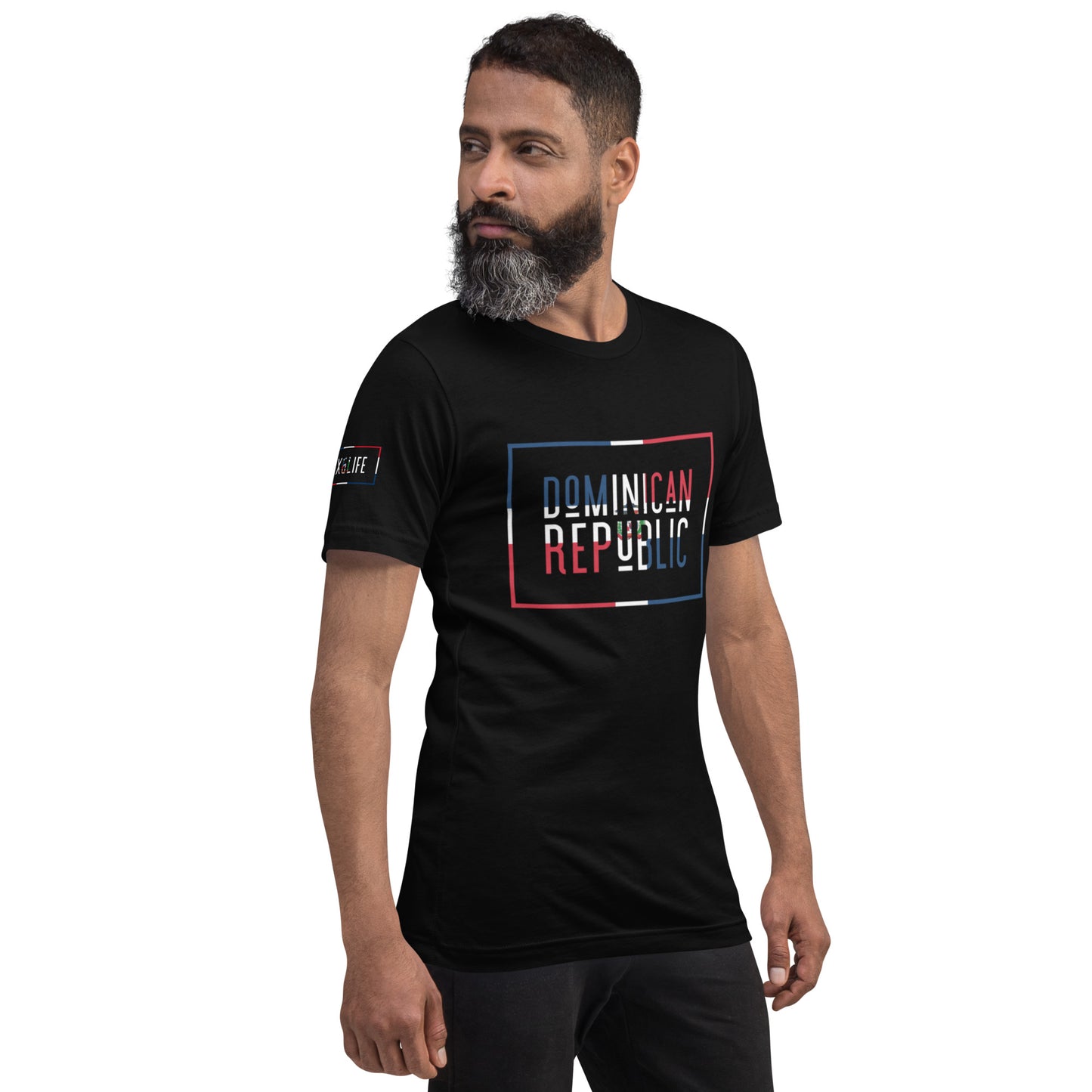 Lux&Life 'Rep Ya Flag' T-Shirt - Dominican Republic